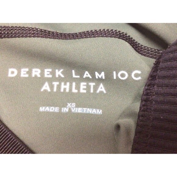 Athleta X Derek Lam 10C Parallel Zipper Leggings Activewear Green Size XS - Picture 7 of 10